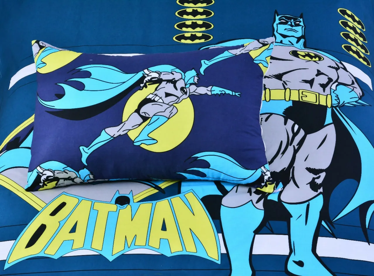 Digital Printed Junior Single Bed Sheet-Batman