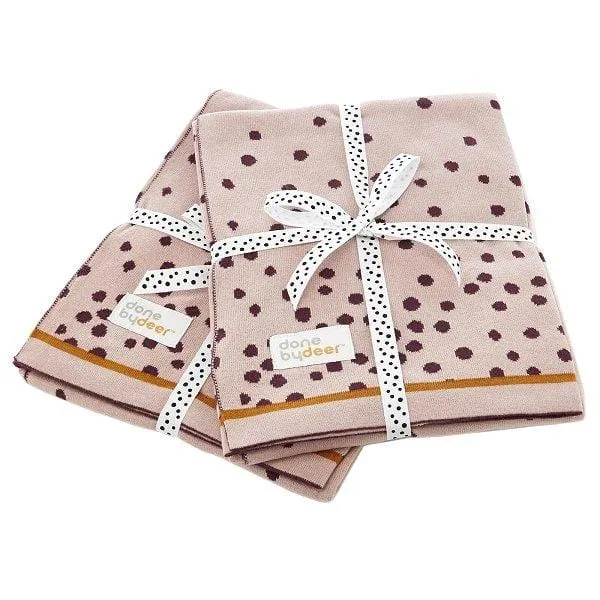 Done by Deer, Happy Dots Knitted Blanket