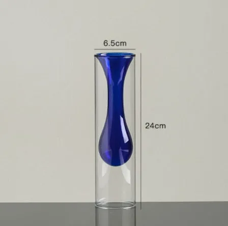 Double Glass Flower and Plant Vase