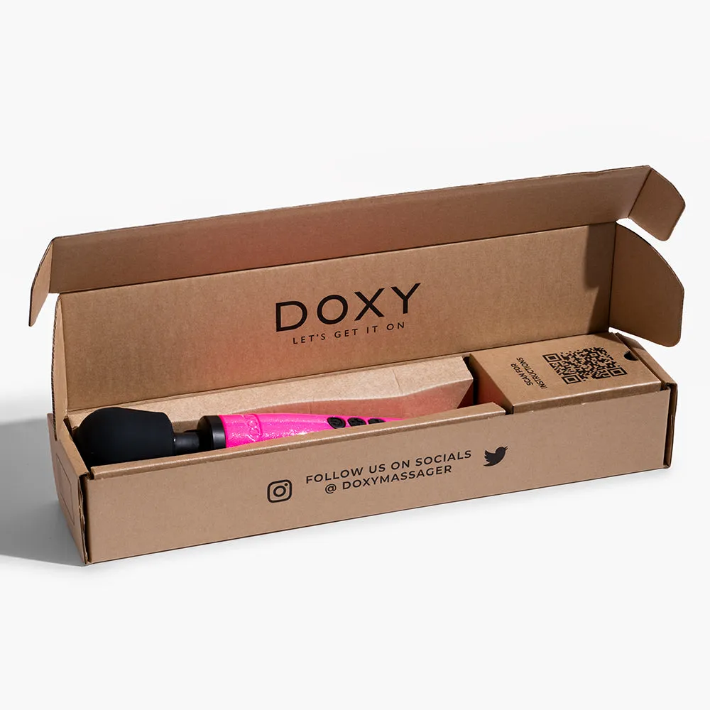 Doxy Die Cast Wand Vibrator Hot Pink