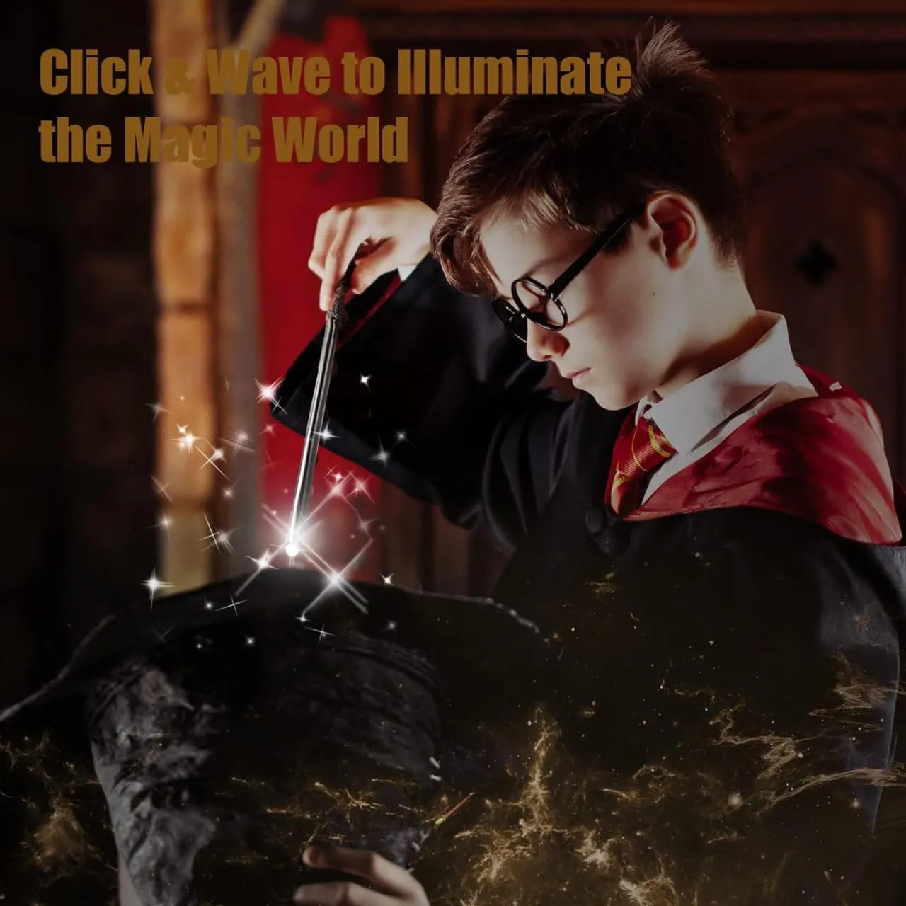 Dumbledore Light Wand Toy for Kids Gift with Sunglass Harrypotter