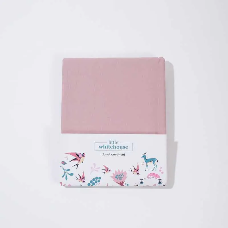 Duvet Cover Set - Dusty Pink | Single Three Quarter & Double