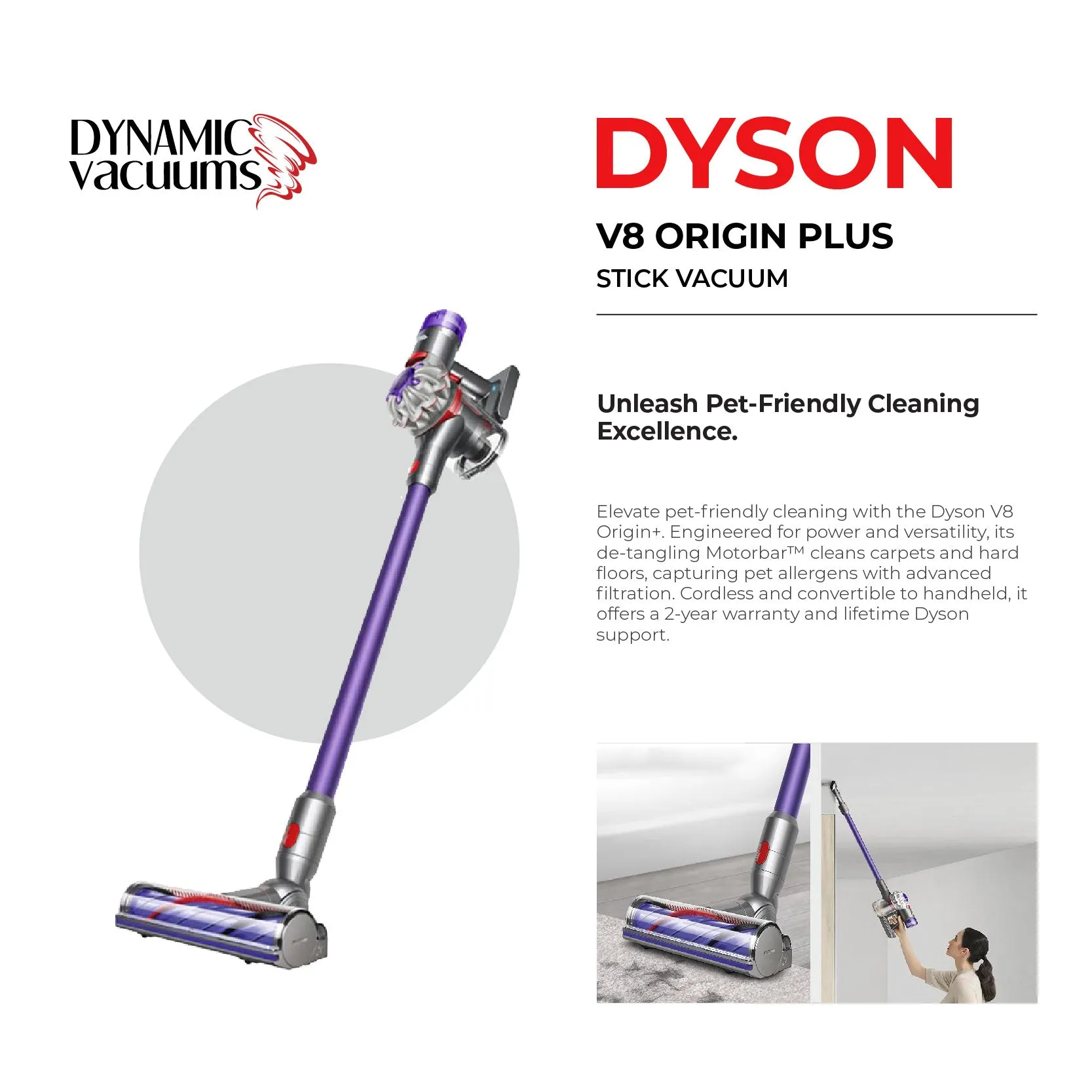 Dyson V8 Origin Plus Stick Vacuum