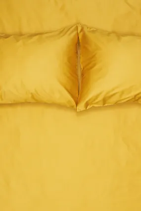 Egyptian Cotton Sateen Bedding in Mustard Color