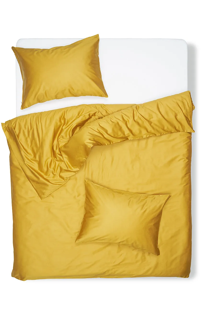 Egyptian Cotton Sateen Bedding in Mustard Color