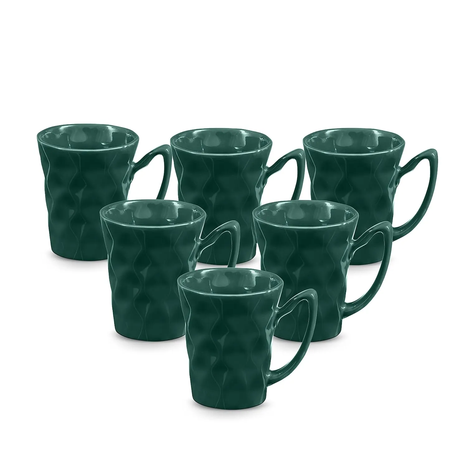 ELEGANT CERAMIC COFFEE MUG  - SET OF 6