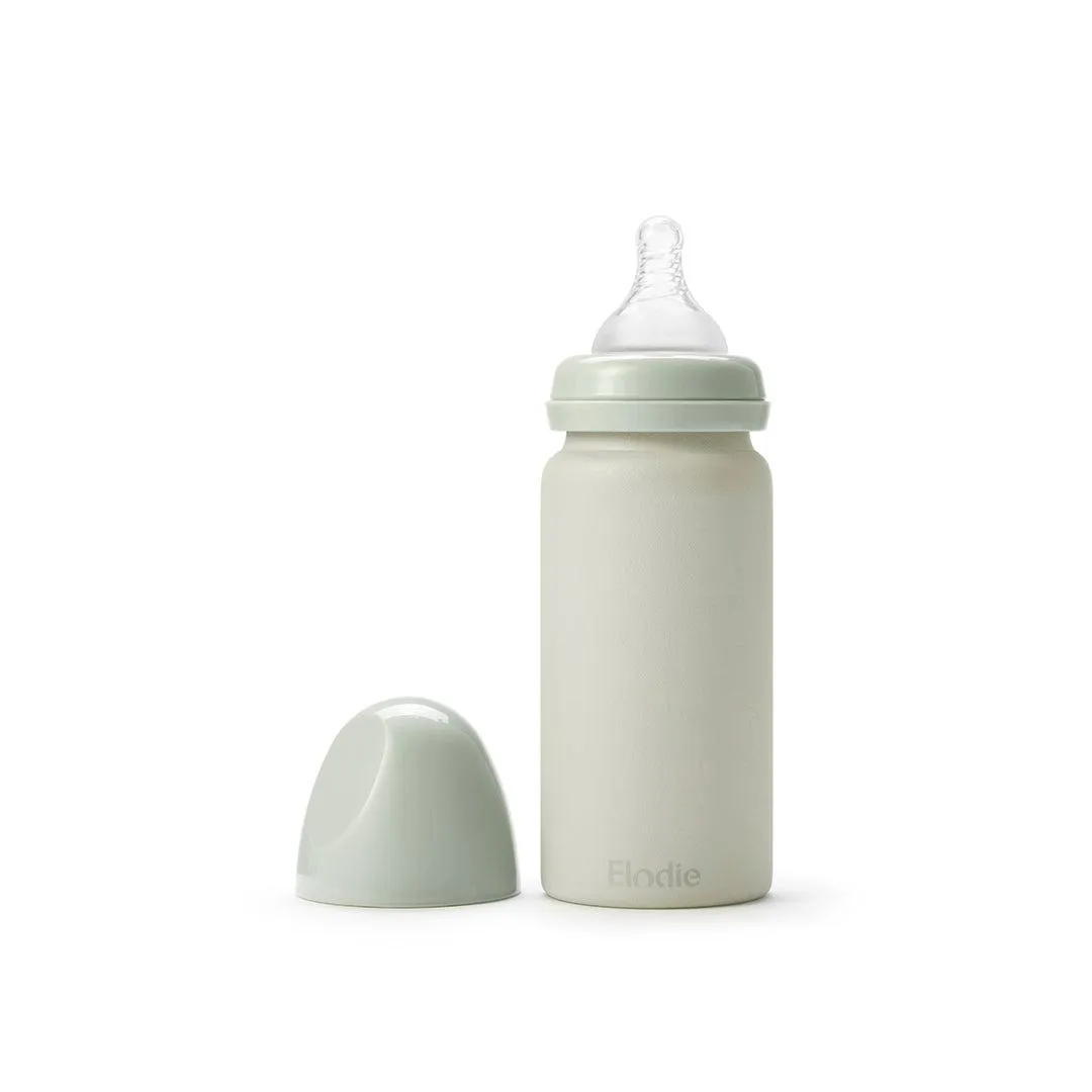 Elodie Details Glass Feeding Bottle  - Mineral Green