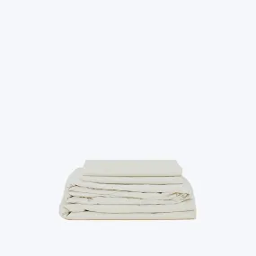 Essential Percale Sheet Ivory