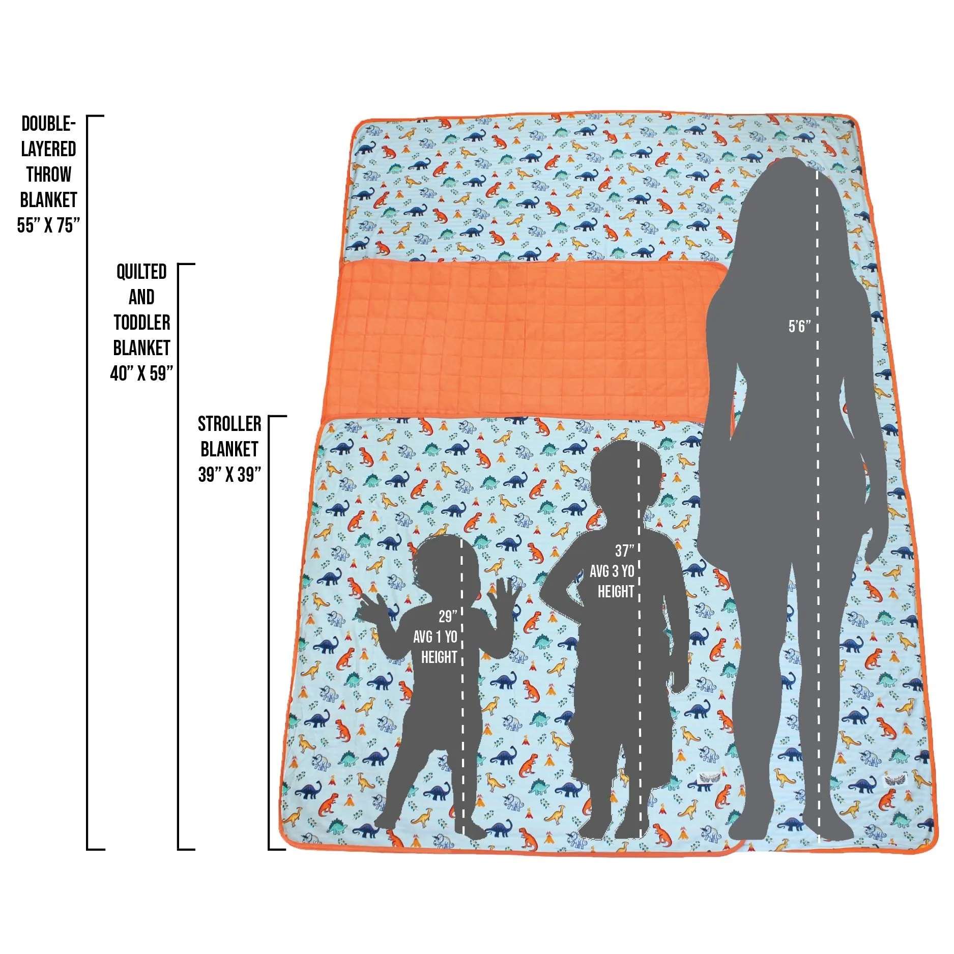 Fall In Love Ruffle Stroller Blanket