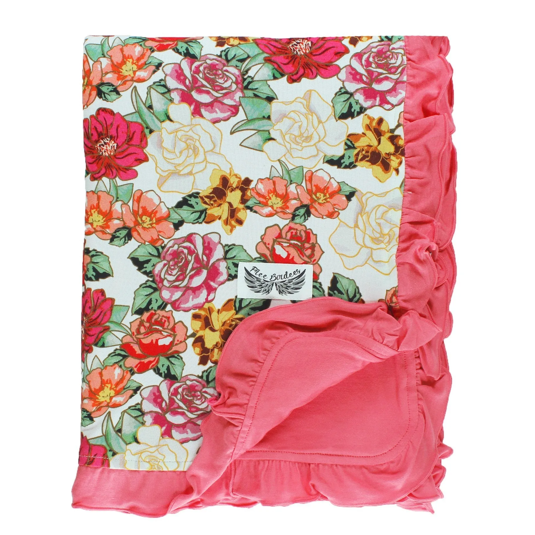 Fall In Love Ruffle Stroller Blanket