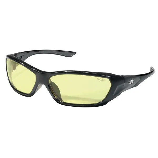 FF124 MCR Safety ForceFlex FF1 Series Safety Glasses, Amber Lens