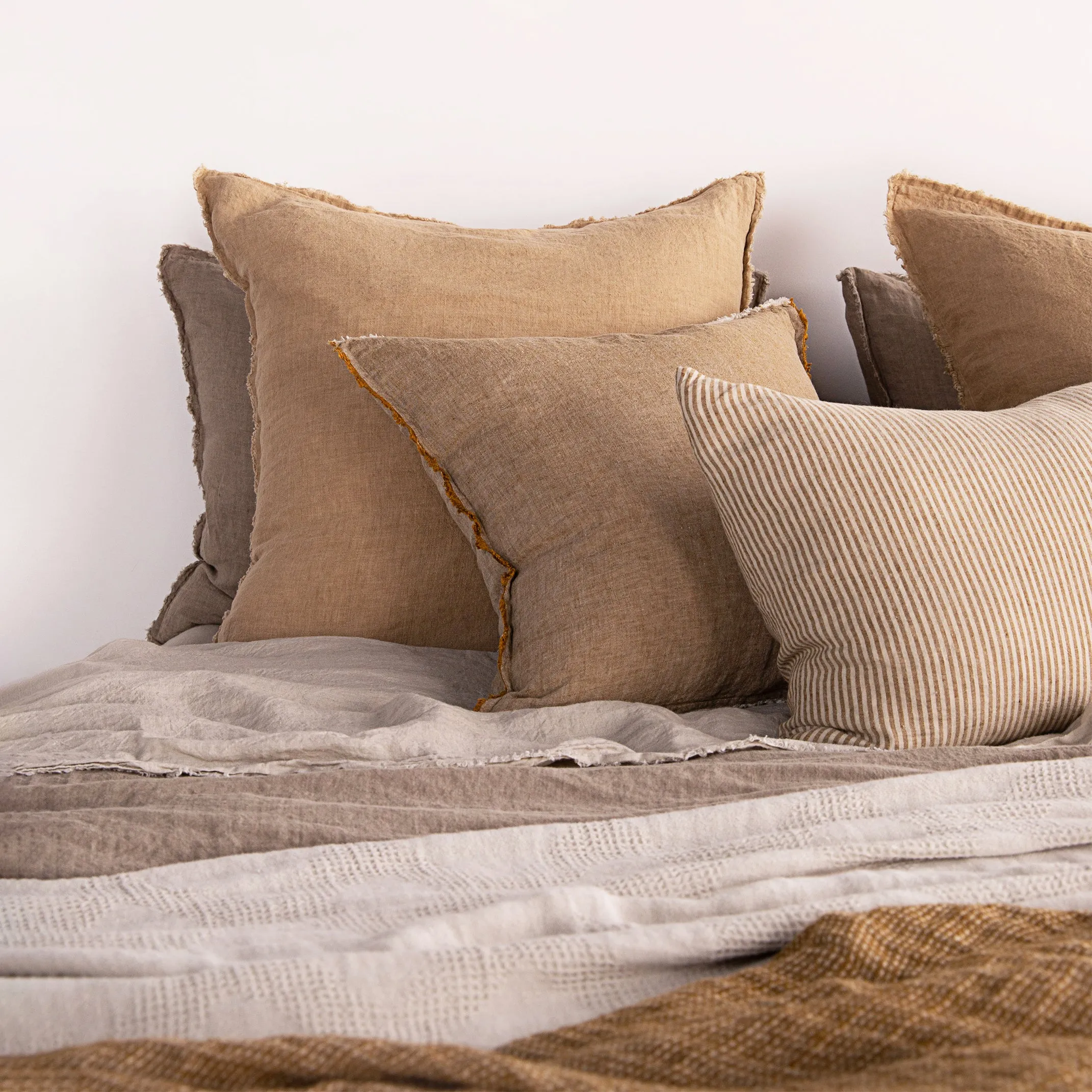 Flocca European Linen Pillowcase - Carmel