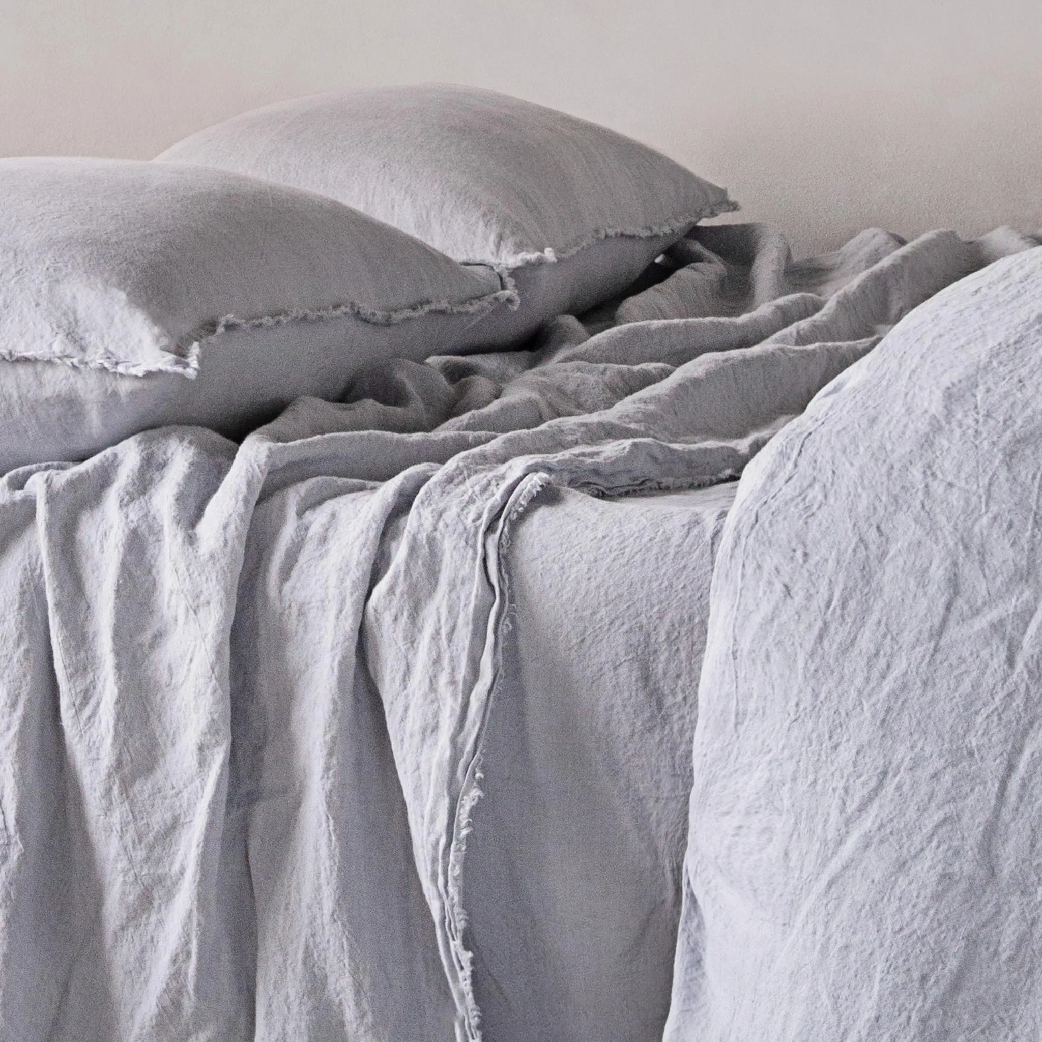 Flocca Linen Flat Sheet - Fog