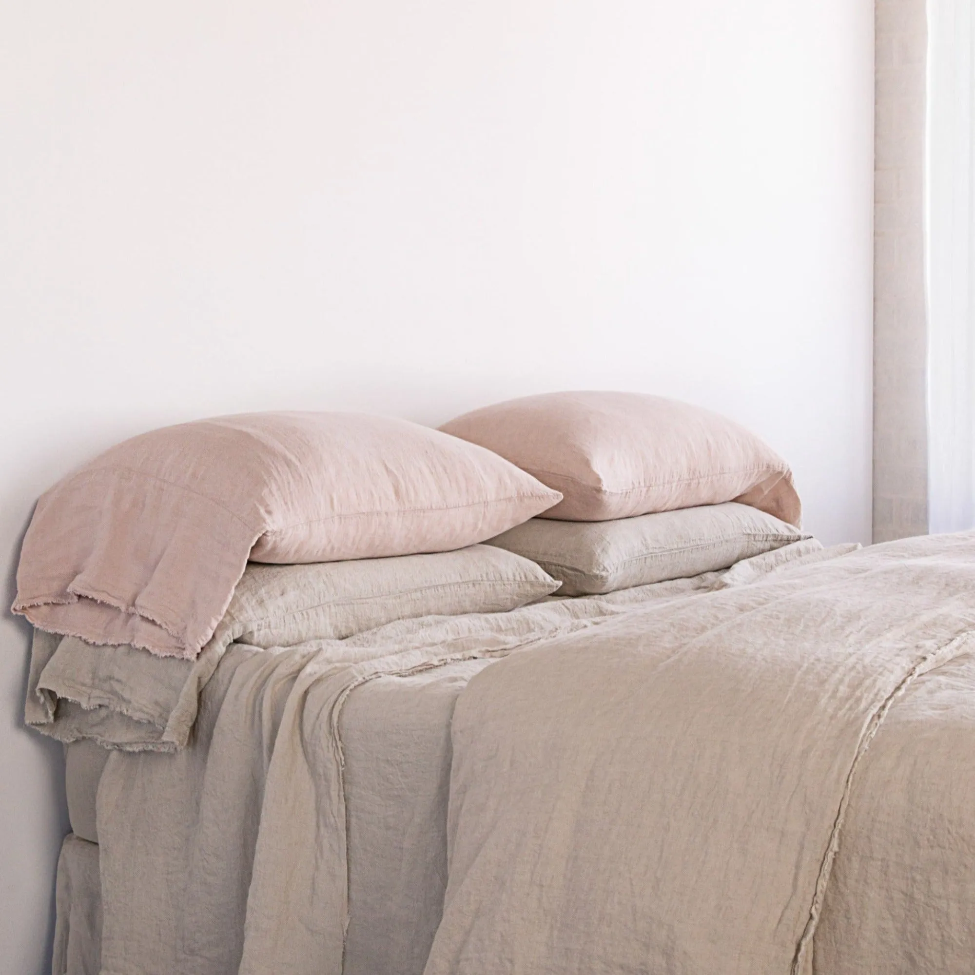 Flocca Long Linen Pillowcase - Floss