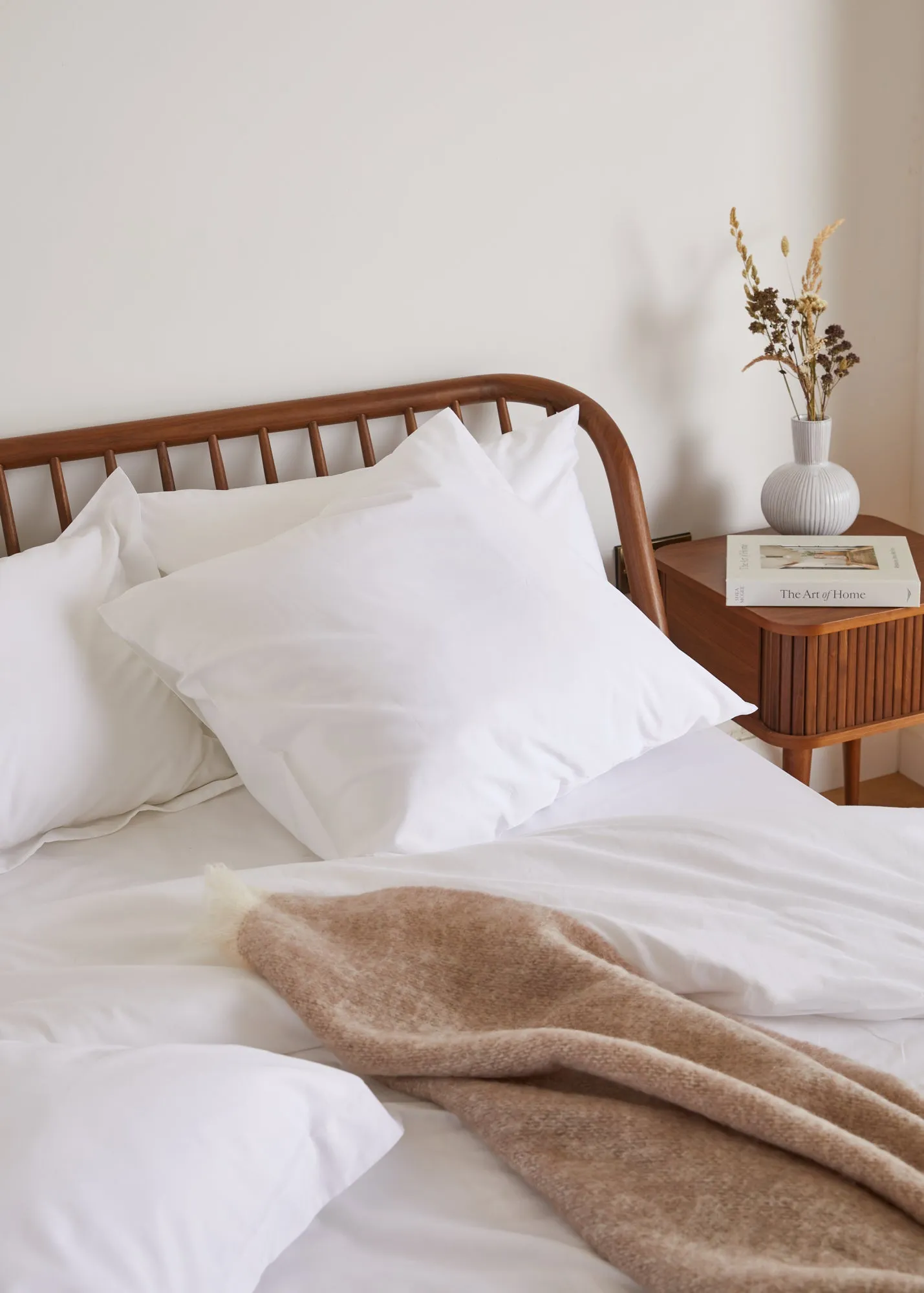 Foxford White Square Pillowcase