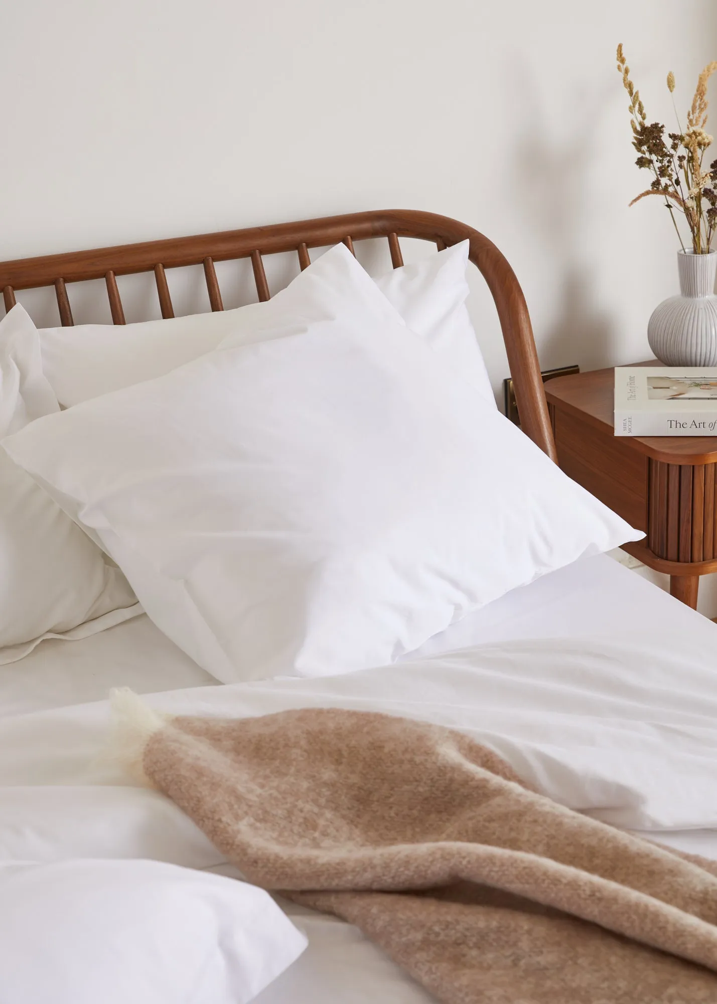 Foxford White Square Pillowcase