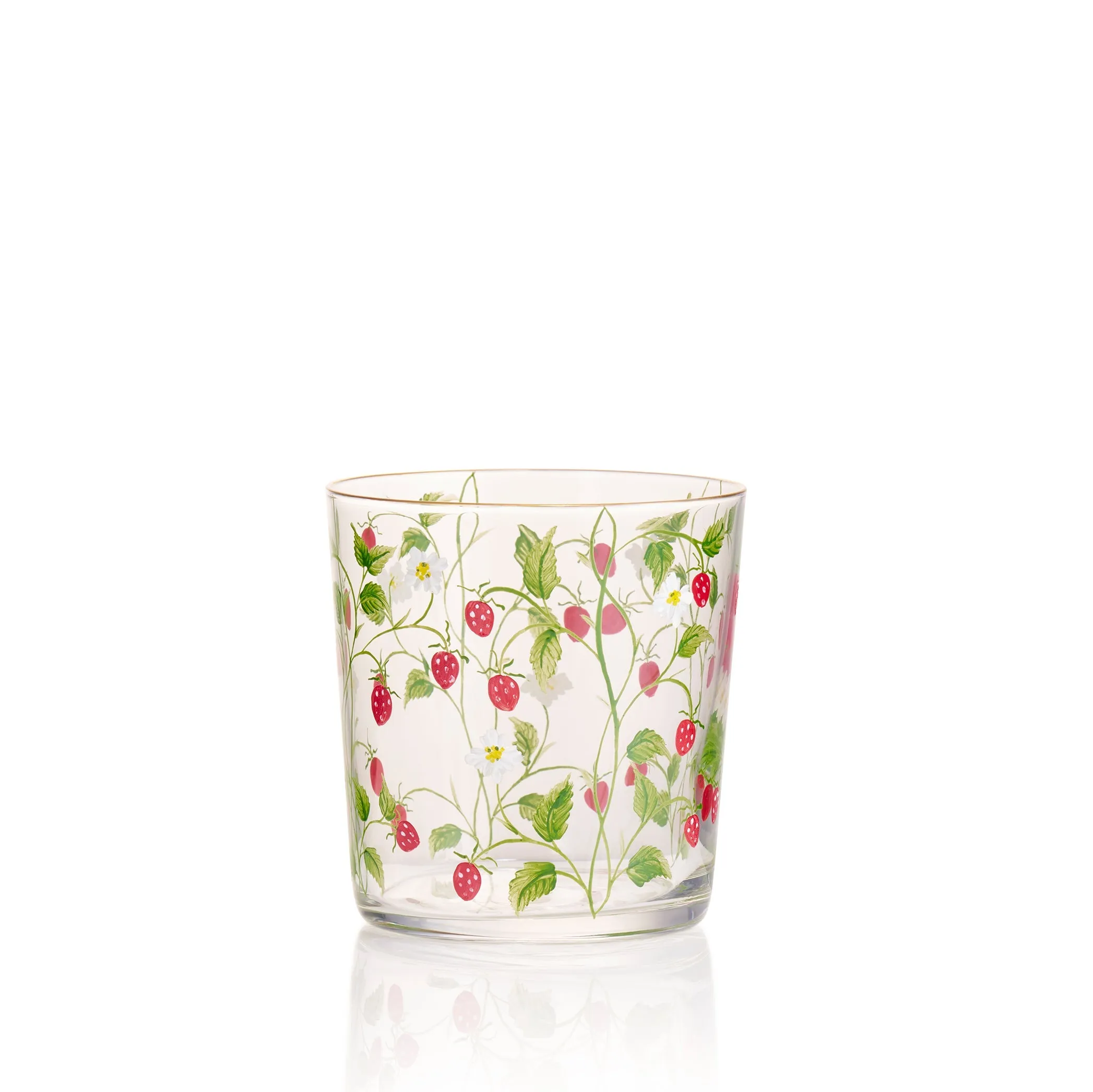 'Fraises des Bois' Water Glass