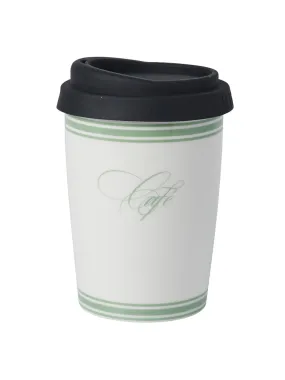 French café travel coffee cup