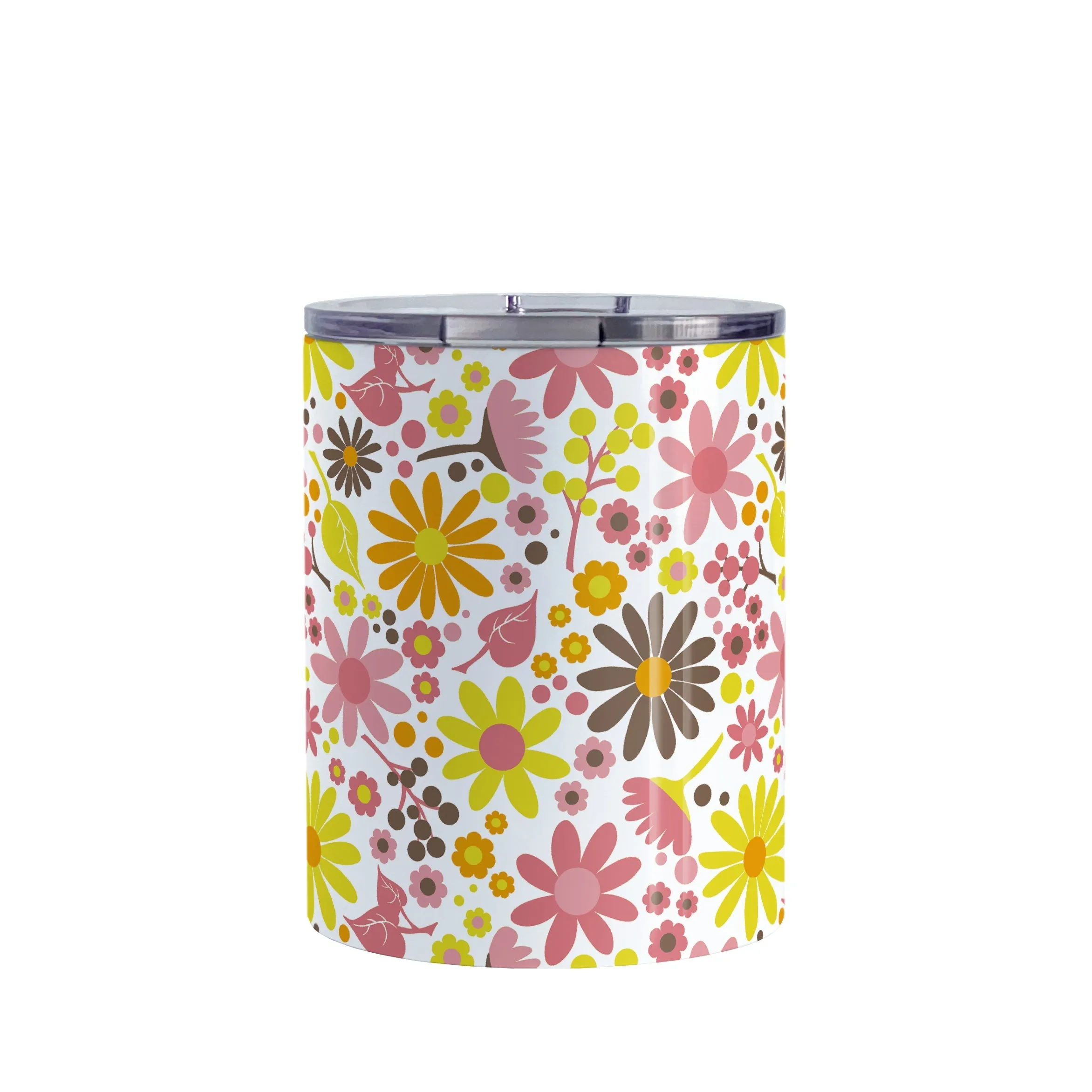 Fruity Summer Flowers Tumbler Cup