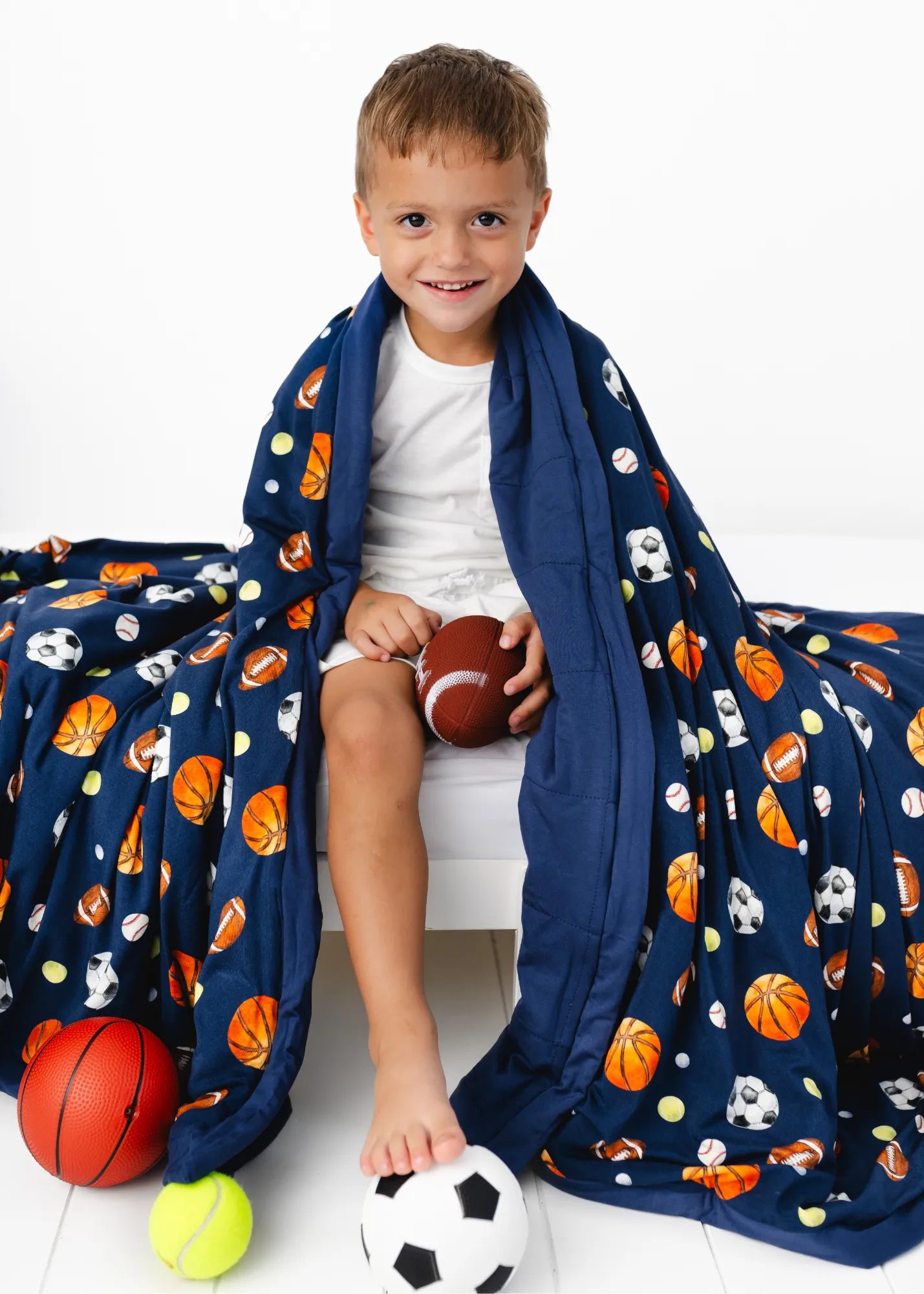 Game Day Sports Large Quilted Bamboo Blanket