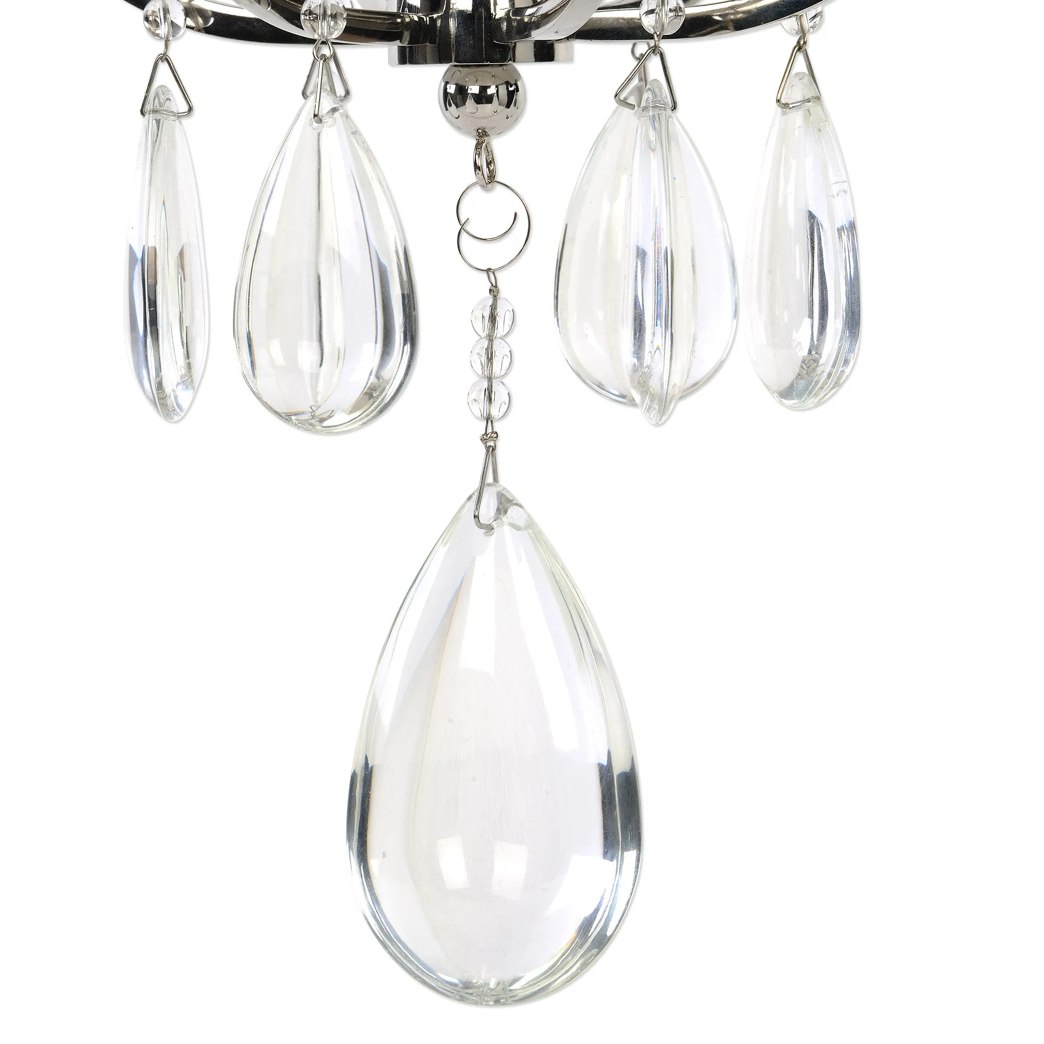 Genie 6 Light Polished Nickel Chandelier