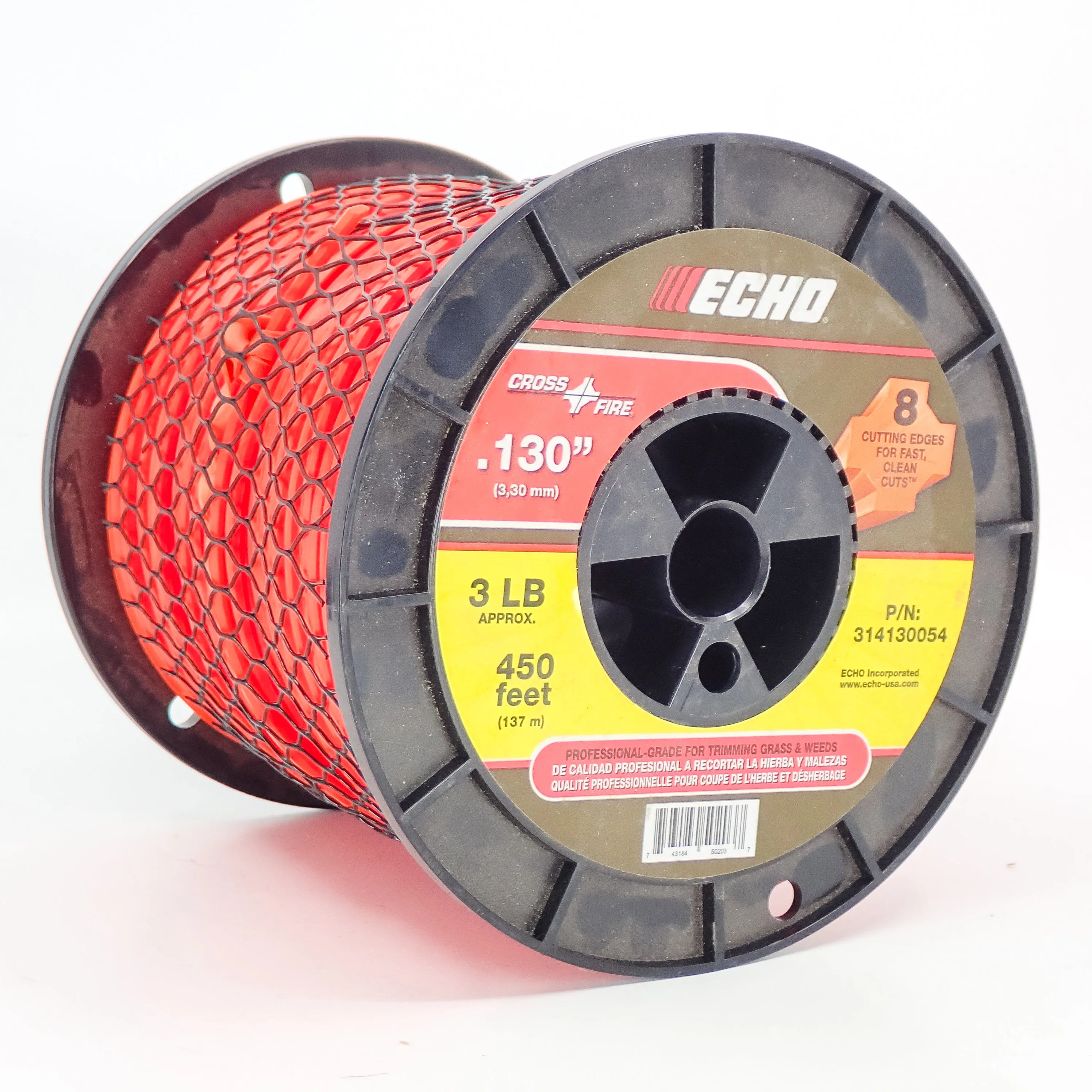 GENUINE ECHO CROSSFIRE TRIMMER LINE .130 3LB SPOOL  314130054