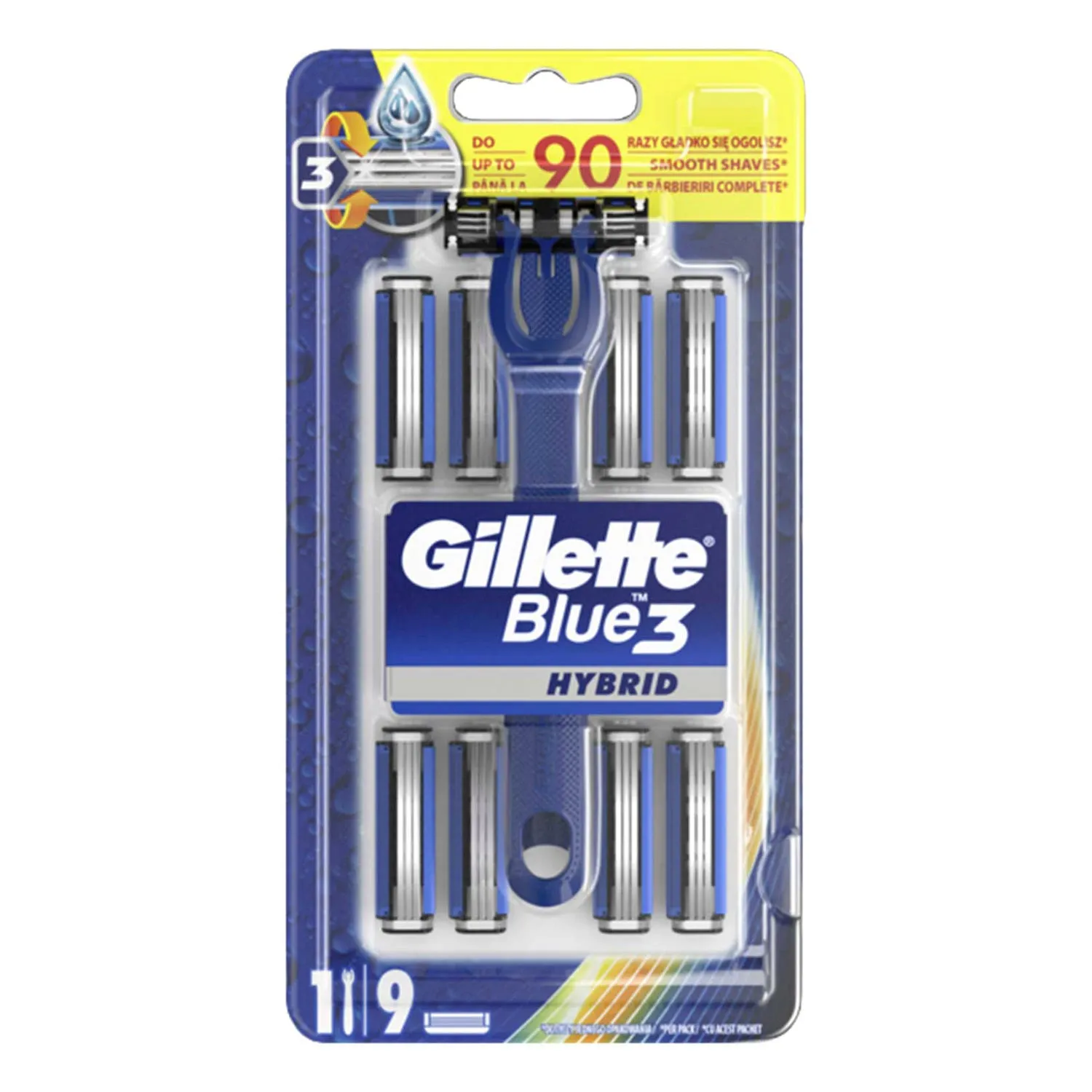 Gillette Blue3 Hybrid 9Blade Refills