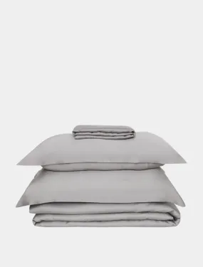 Grey Eucalyptus Silk Bed Sheet Set