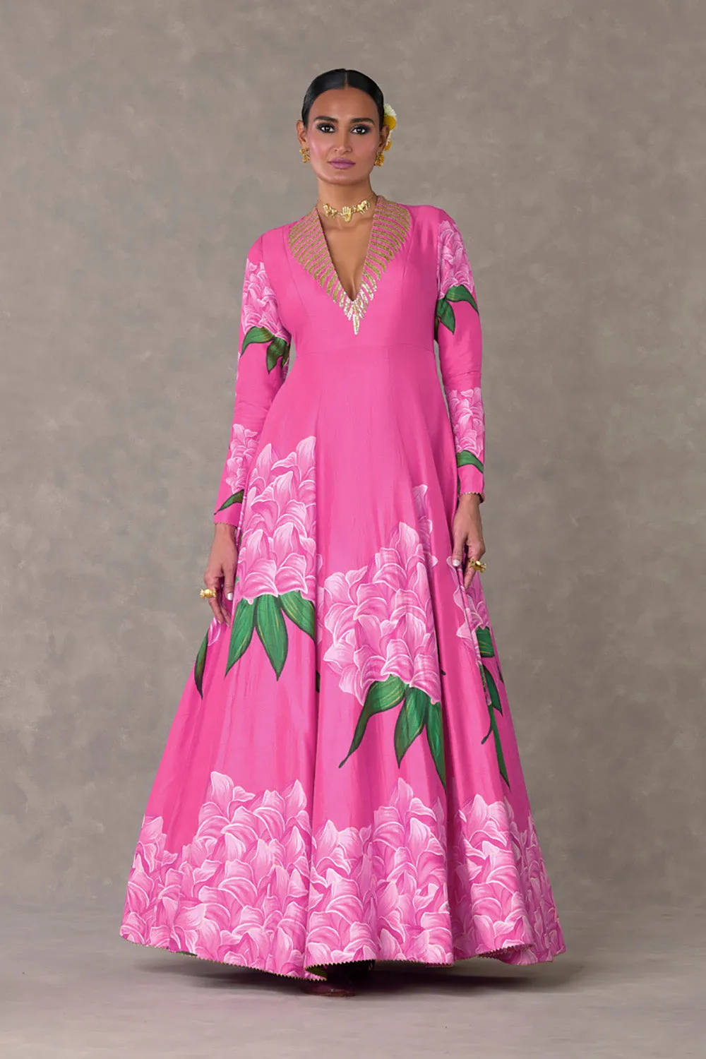 Gulaab Pink Candy Swirl Gown