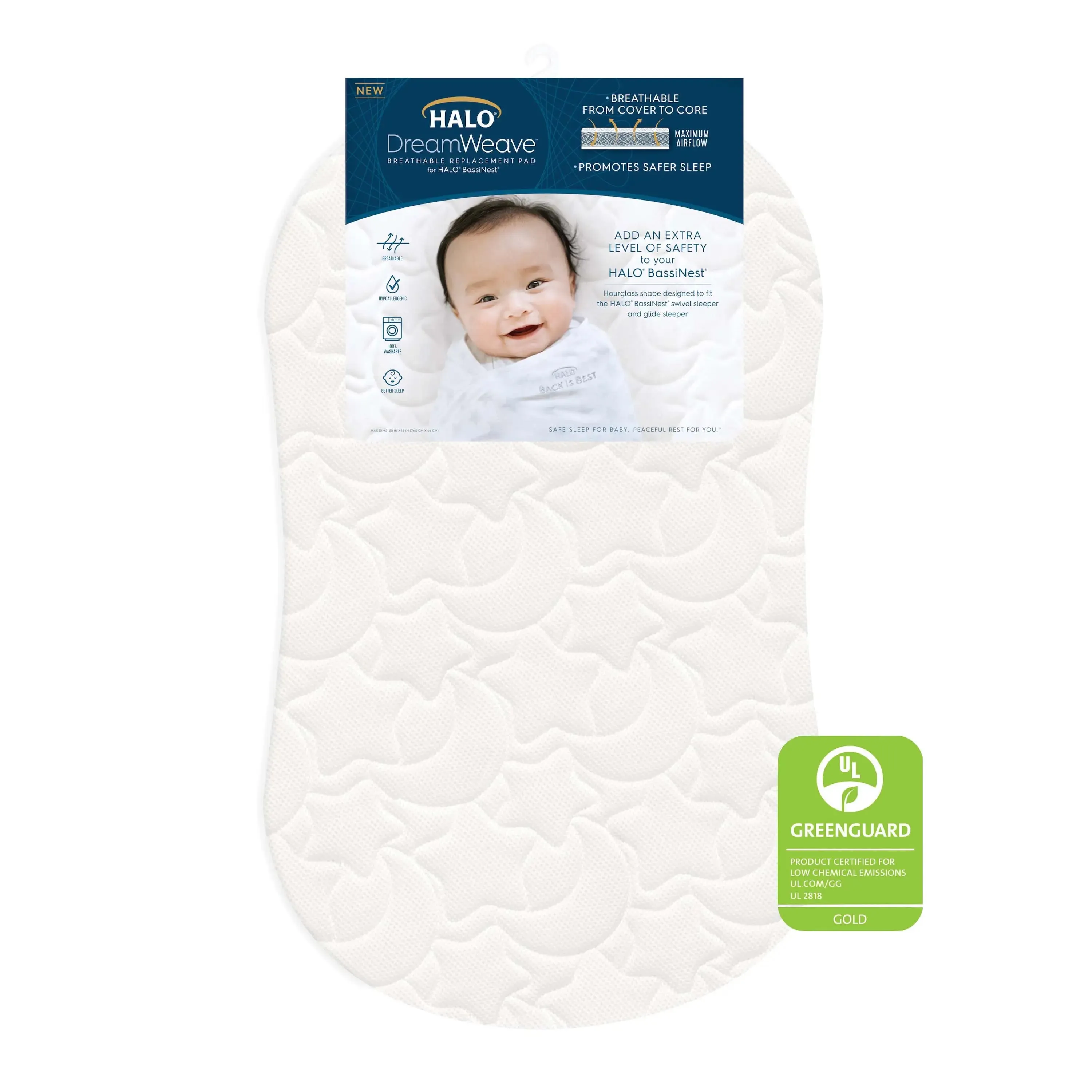 Halo  DreamWeave Breathable Bassinest Mattress