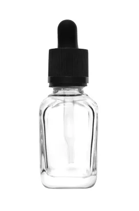 Heavy Duty Barnes Dropping Bottle, 30ml (1oz) - Screw Cap with 1ml Capacity Glass Dropper - Soda Glass