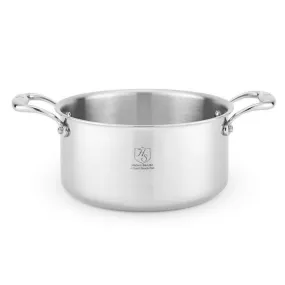 Heritage Steel 5-ply Stainless Sauce Pot with Lid