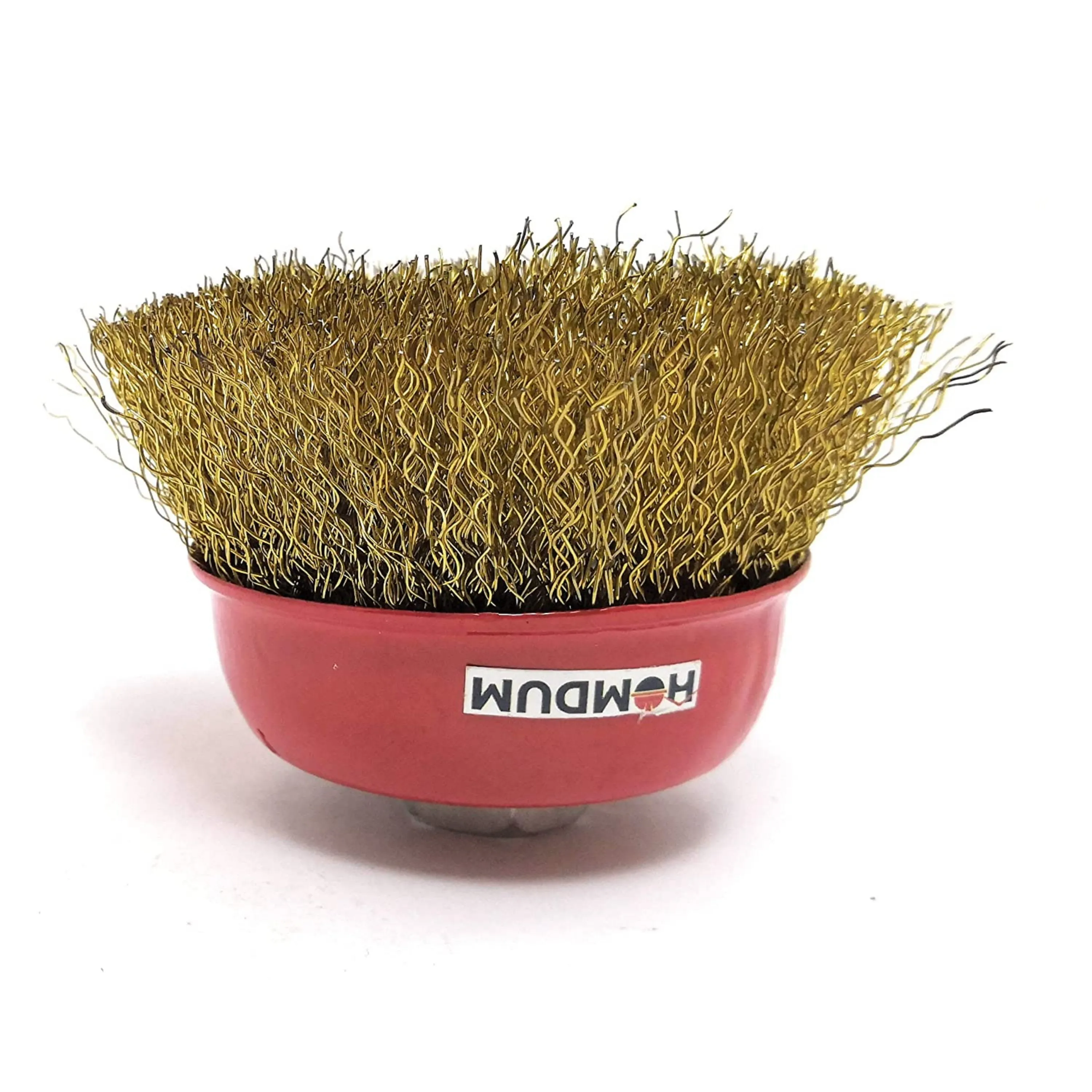 Homdum Non Twisted Cup Brush for Removing Rust, Paint as Well as for Polishing