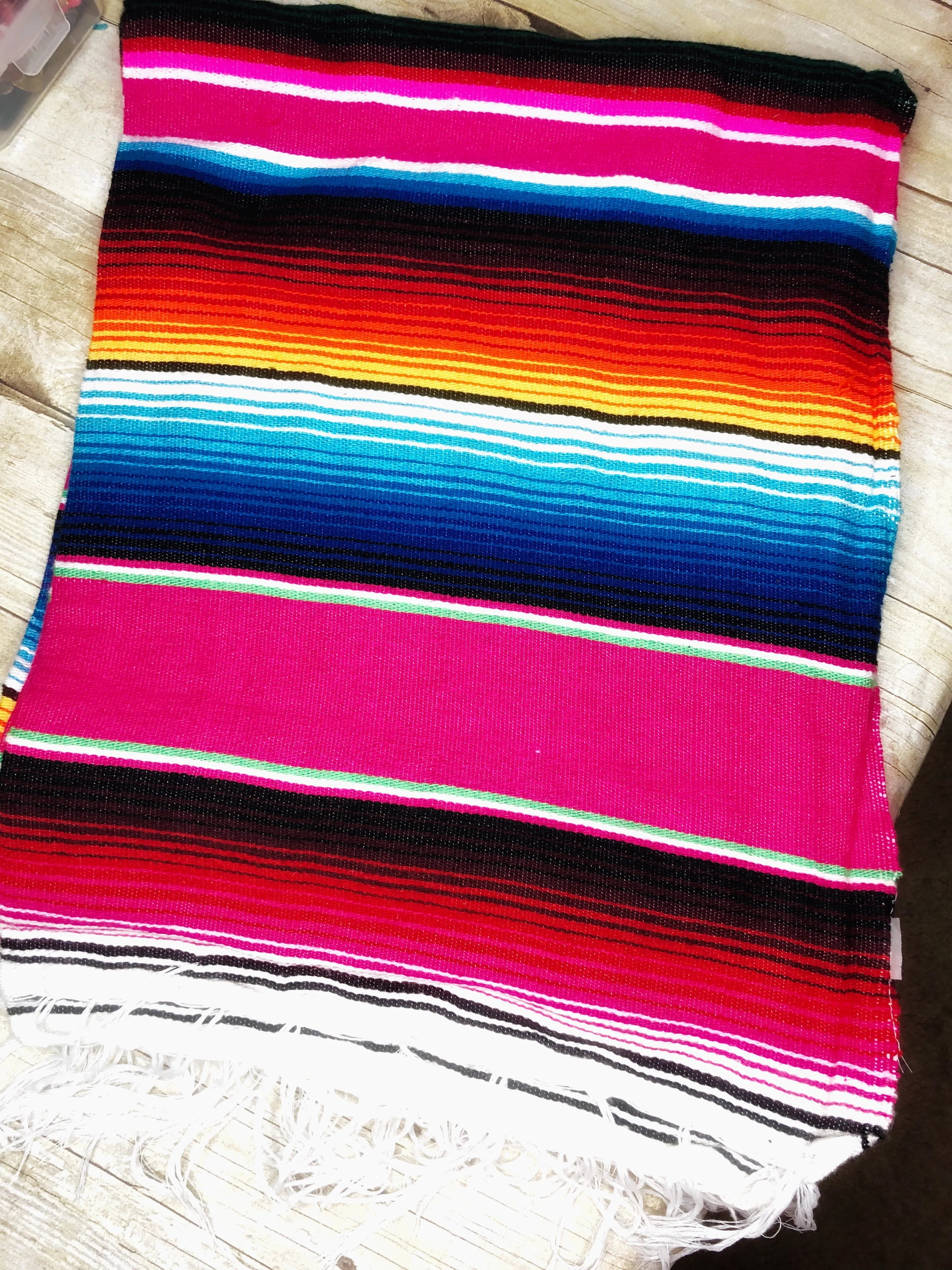 Hot Pink Large Serape Blanket