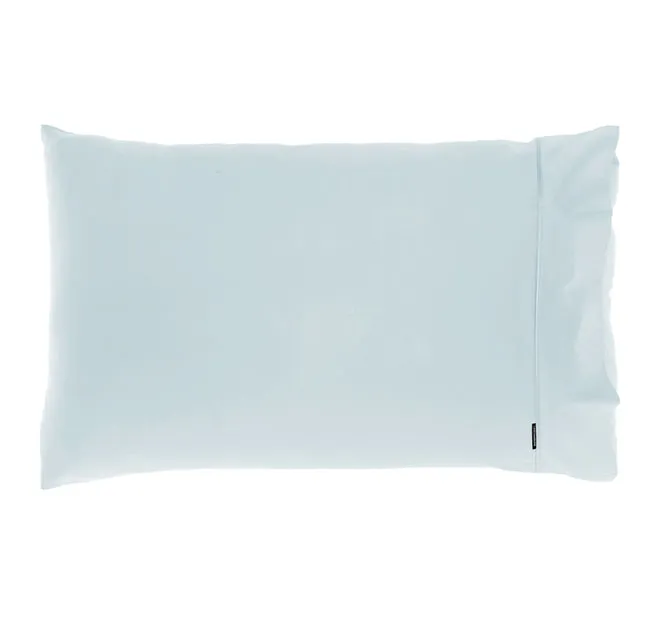 Hotel Augusta 500THC Cotton Sateen Standard Pillowcase Pale Blue