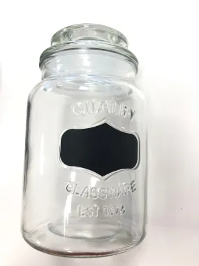 Jar with Lid & Chalk board