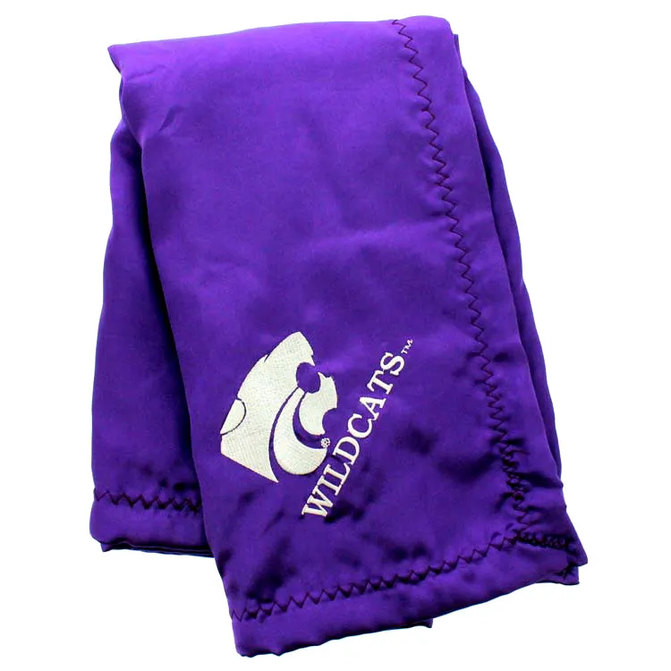 Kansas State Wildcats Silky and Super Soft Plush Baby Blanket, 28" x 28"