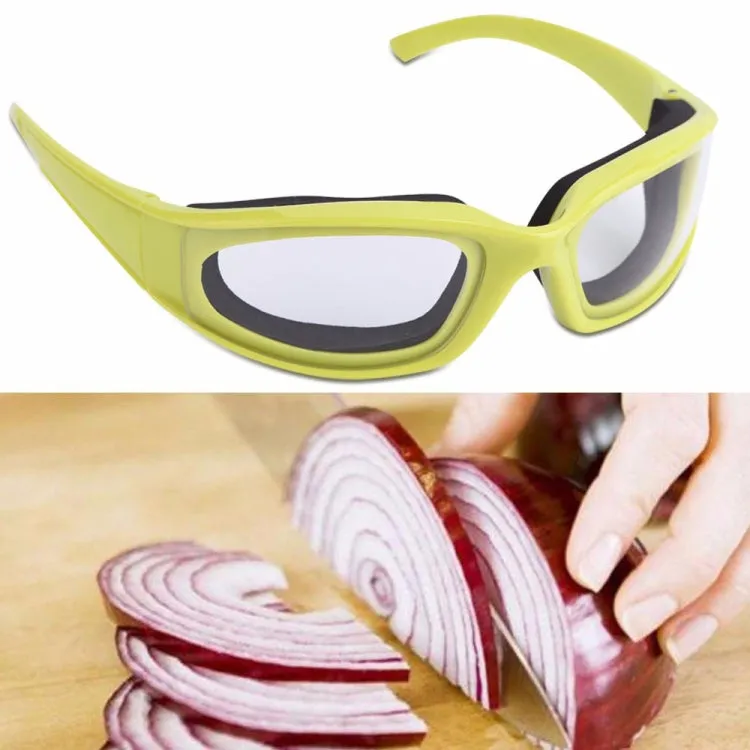 Kitchen Accessories Onion Goggles Barbecue Safety Glasses Eyes Protector(Black)