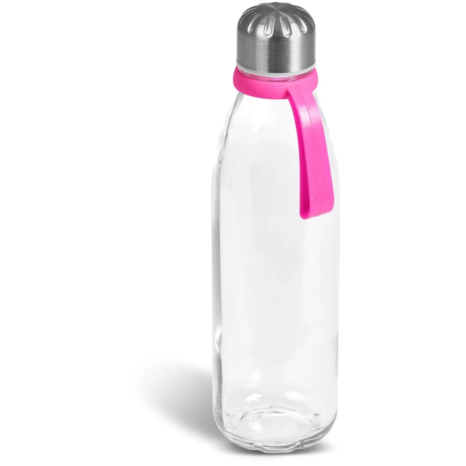 Kooshty Loopy Glass Water Bottle 650ml - Pink (KOOSH-9200-PK)