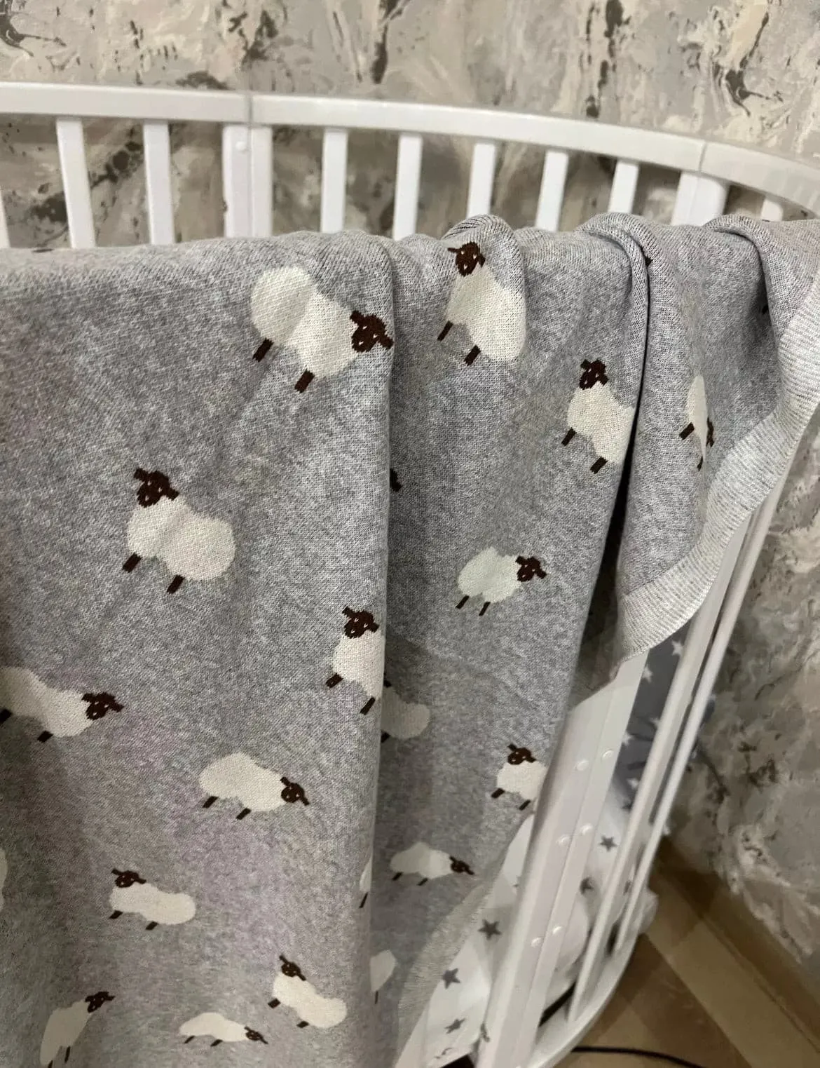 Lamb Baby Blanket 100% Cotton