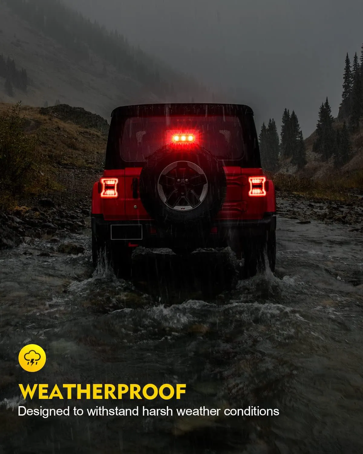 LED Third Brake Light for 2018  Jeep Wrangler JL