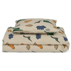 LieWood Dinosaurs / Mist Ingeborg Junior Printed Bedding