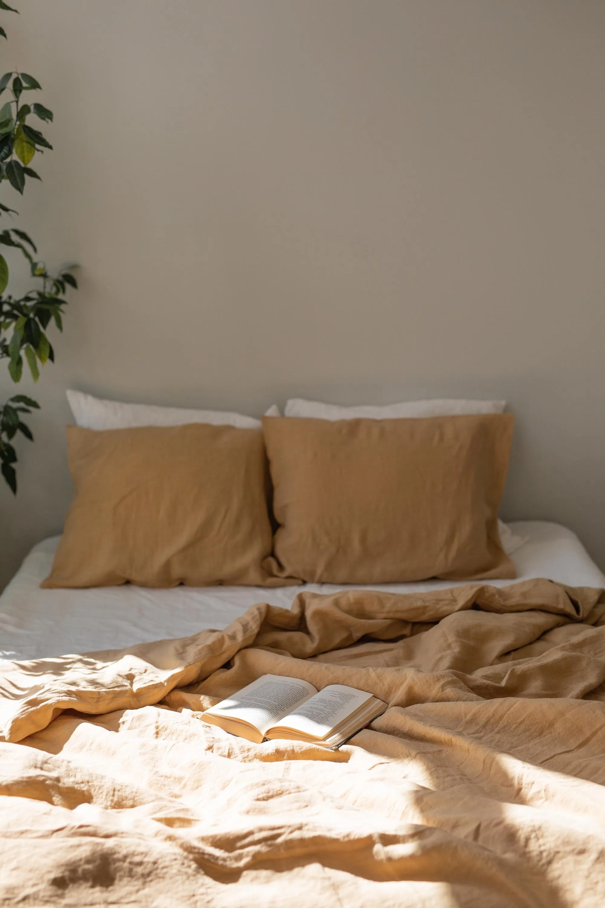 Linen Pillowcase Mustard