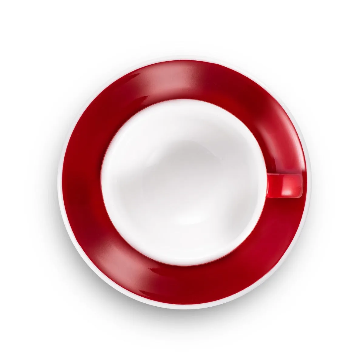 Loveramics Egg Style Cappuccino Cup & Saucer - Red (6.7oz/200ml)