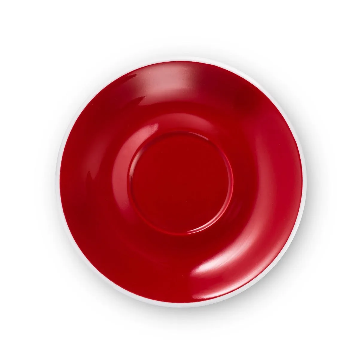 Loveramics Egg Style Cappuccino Cup & Saucer - Red (6.7oz/200ml)