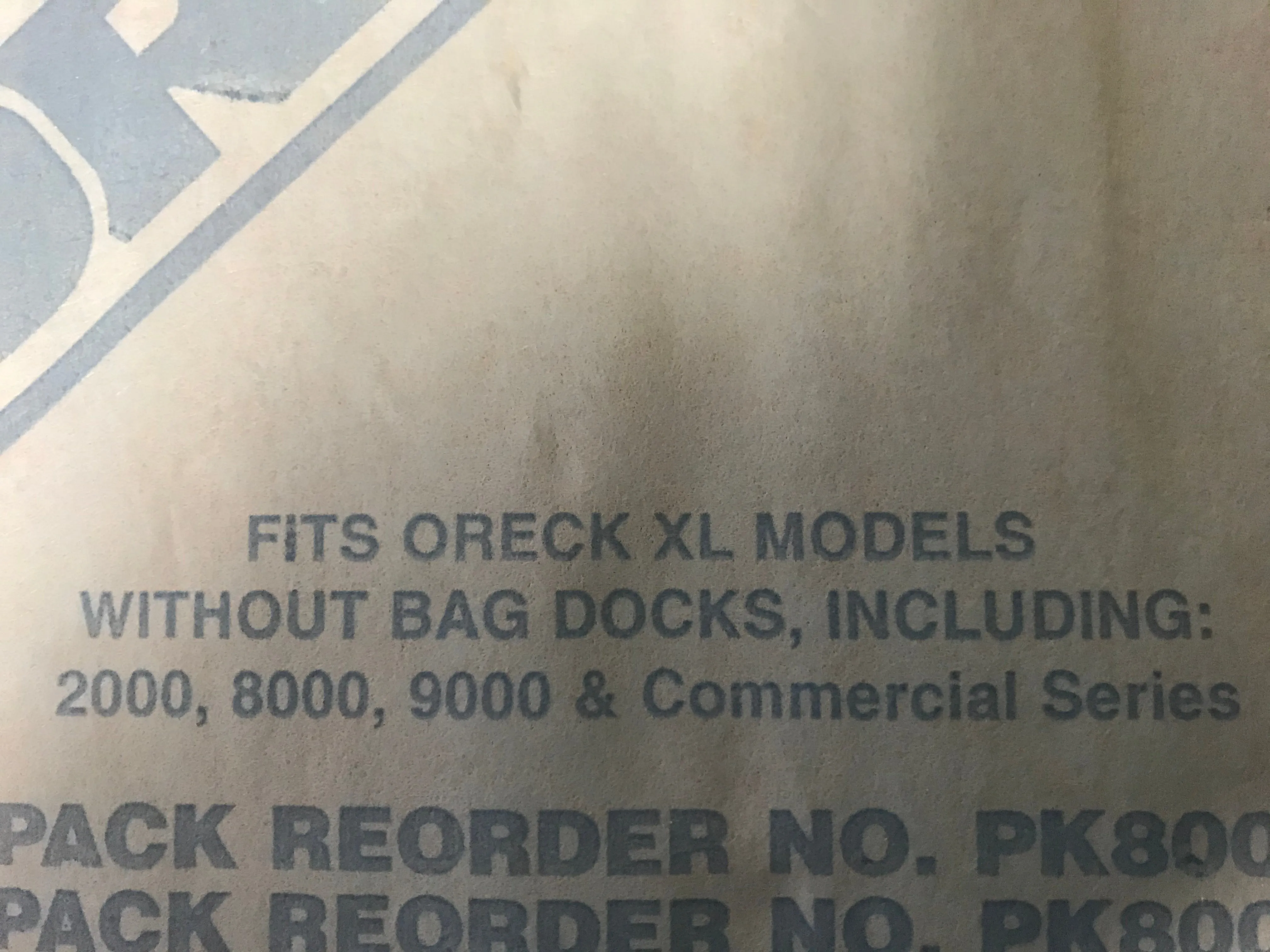 €< Replacement 6pk CC Vacuum Bags To Fit all Oreck CC XL Upright Models