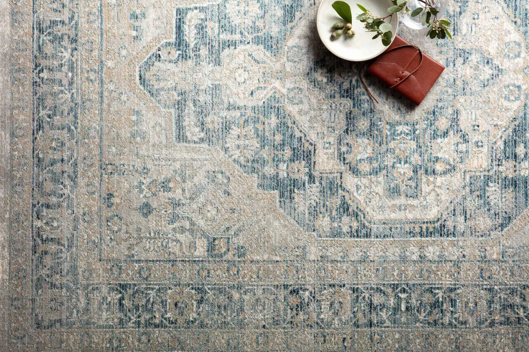 Magnolia Home x Loloi Elise Rug - Neutral Blue