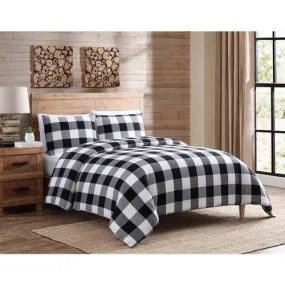 Mainstays Buffalo Chekered White&Black Bedding Set