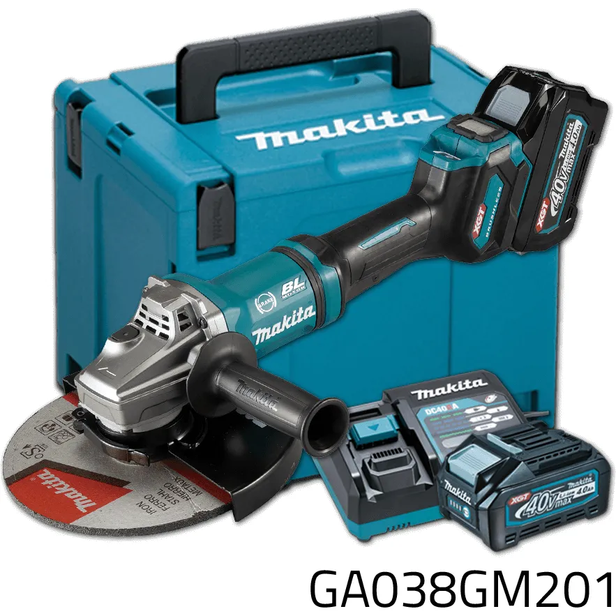 Makita GA038GM201 40V Cordless Angle Grinder 9" XGT