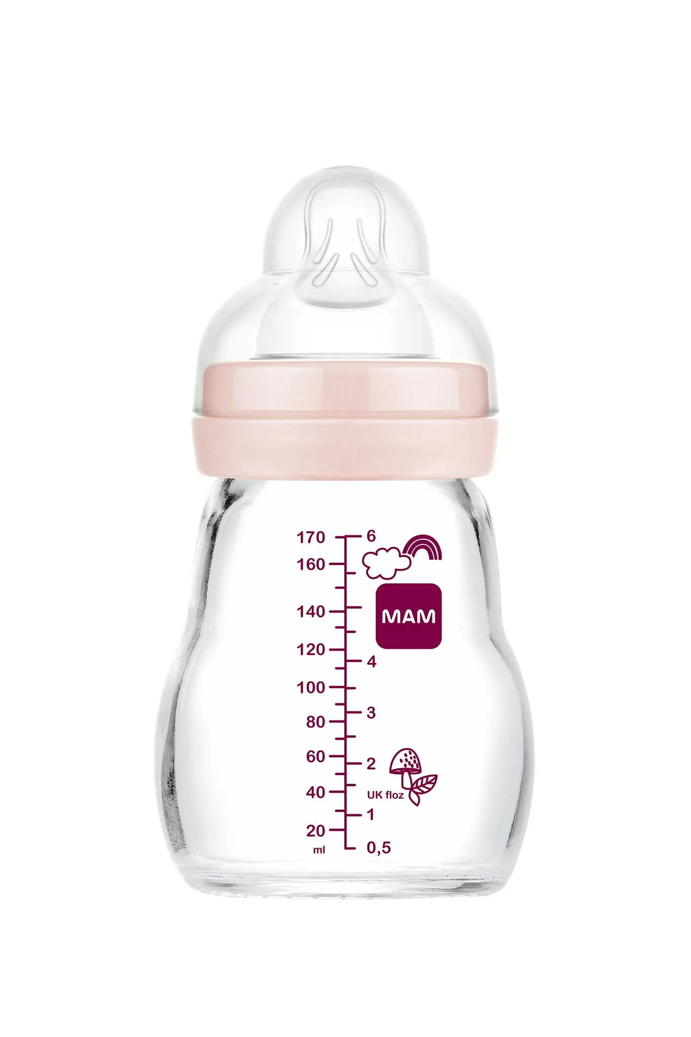 MAM Feel Good Glass Baby Bottle 170ml